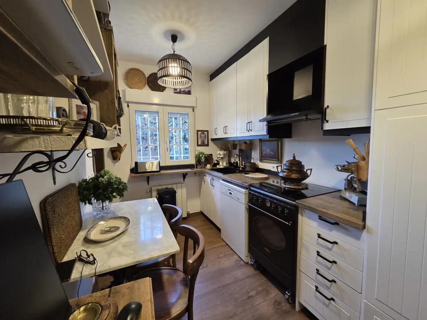 Cocina de Casa o chalet en venta en Santa María de la Alameda con Calefacción, Jardín privado y Amueblado