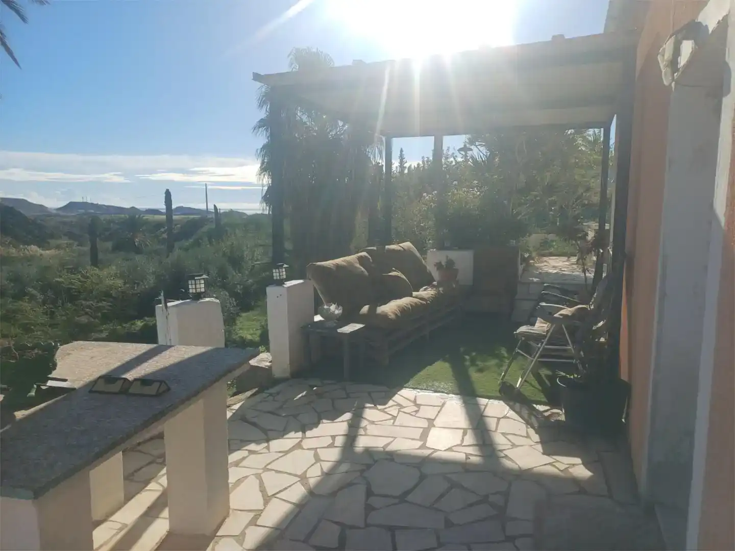 Terrassa de Finca rústica en venda en Pulpí amb Aire condicionat i Piscina