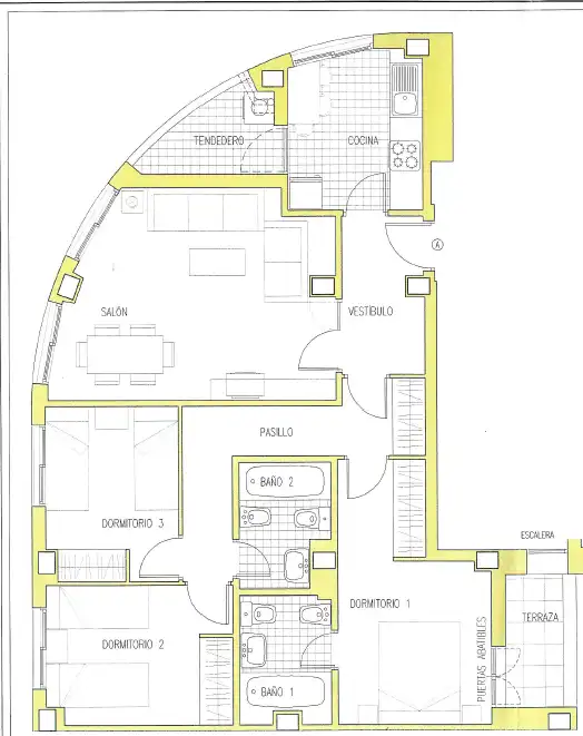 Wohnung zum Verkauf in Madrid mit Klimaanlage, Heizung und Terrasse