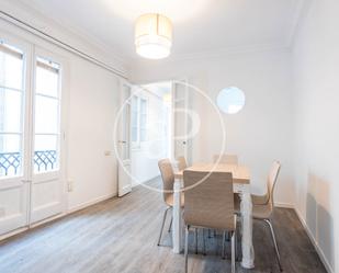 Dining room of Flat to rent in  Barcelona Capital  with Heating, Terrace and Furnished