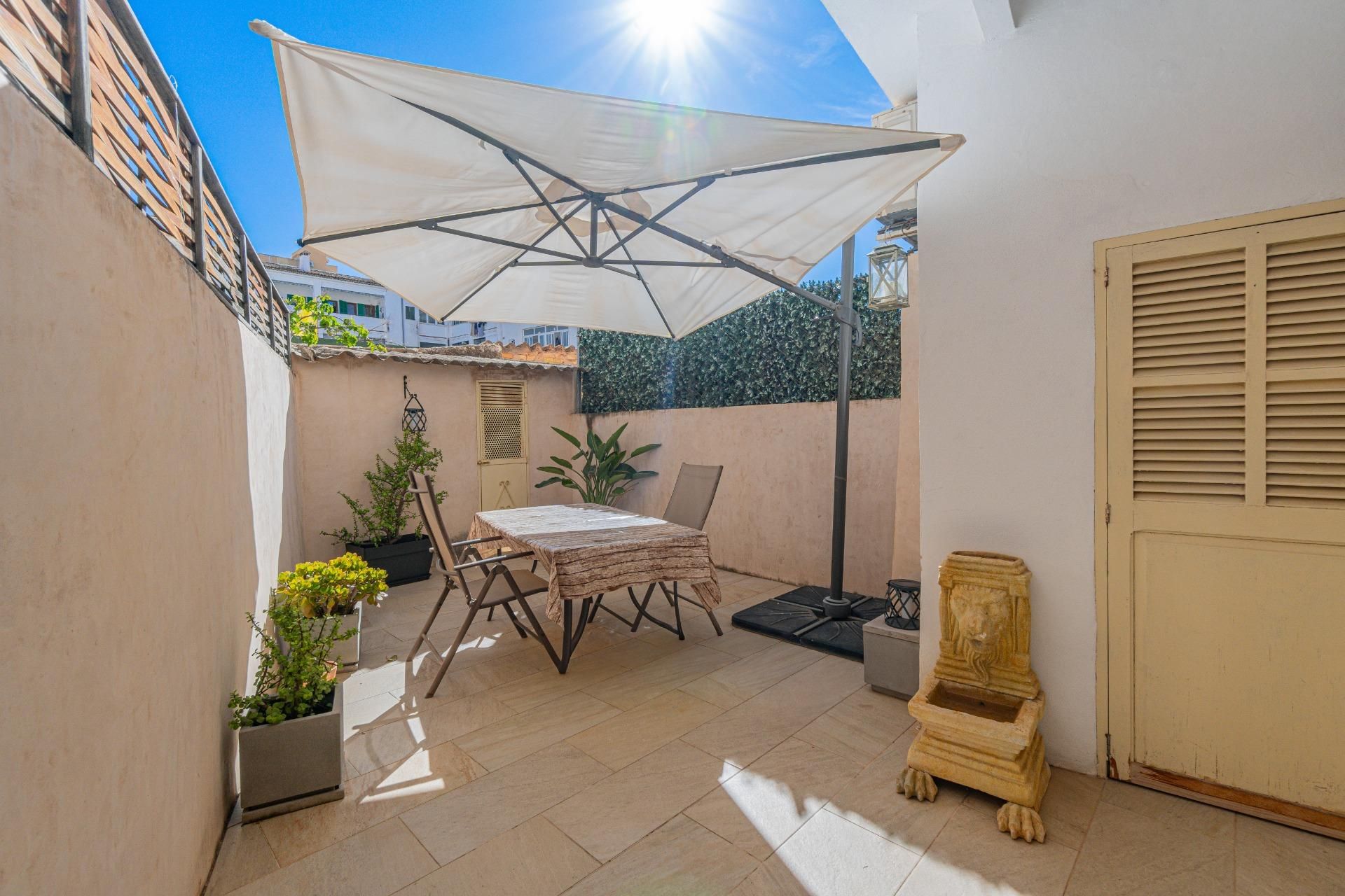 Terrassa de Pis de lloguer en  Palma de Mallorca amb Aire condicionat, Parquet i Terrassa