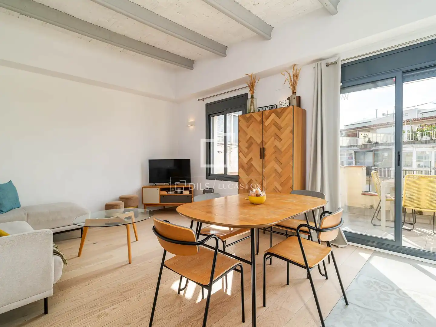 Außenansicht von Dachboden zum Verkauf in Barcelona mit Klimaanlage, Heizung und Terrasse