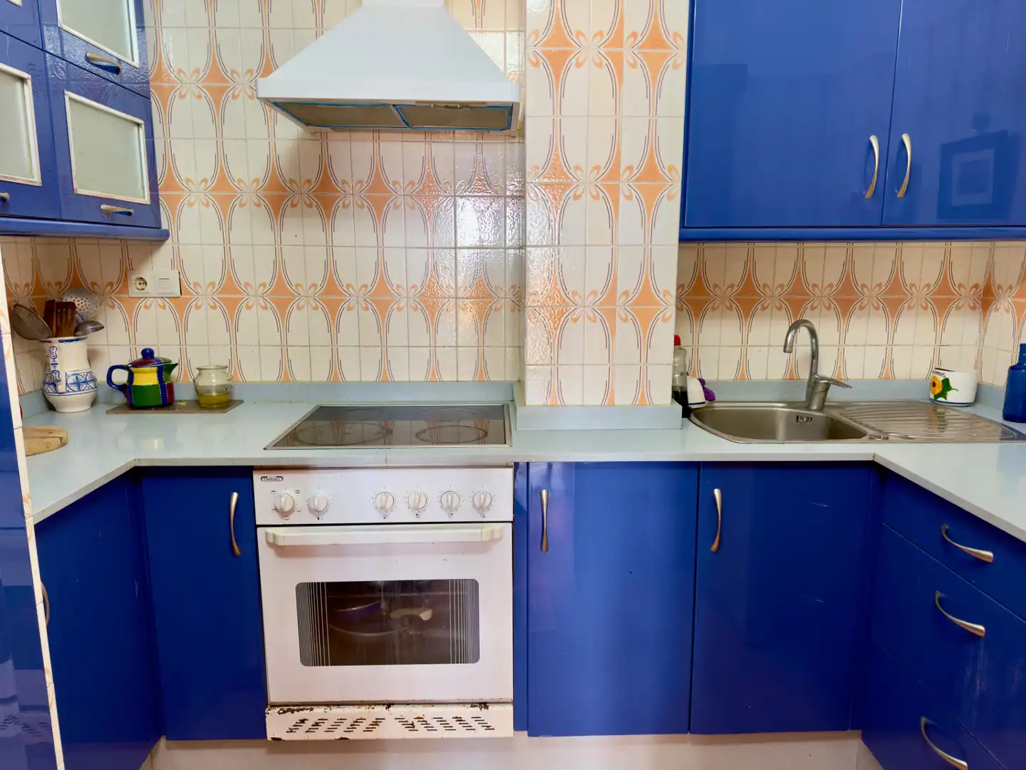 Cocina de Apartamento en venta en Calpe / Calp con Terraza, Amueblado y Horno