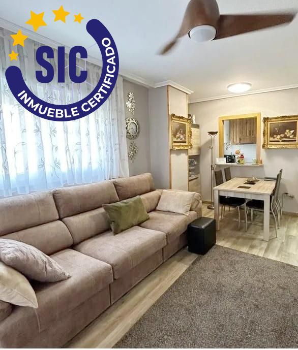 Sala de estar de Apartamento en venta en Oropesa del Mar / Orpesa con Aire acondicionado, Calefacción y Jardín privado