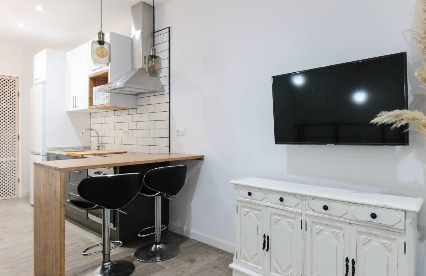 Kitchen of Premises for sale in  Barcelona Capital  with Air Conditioner, Terrace and Furnished