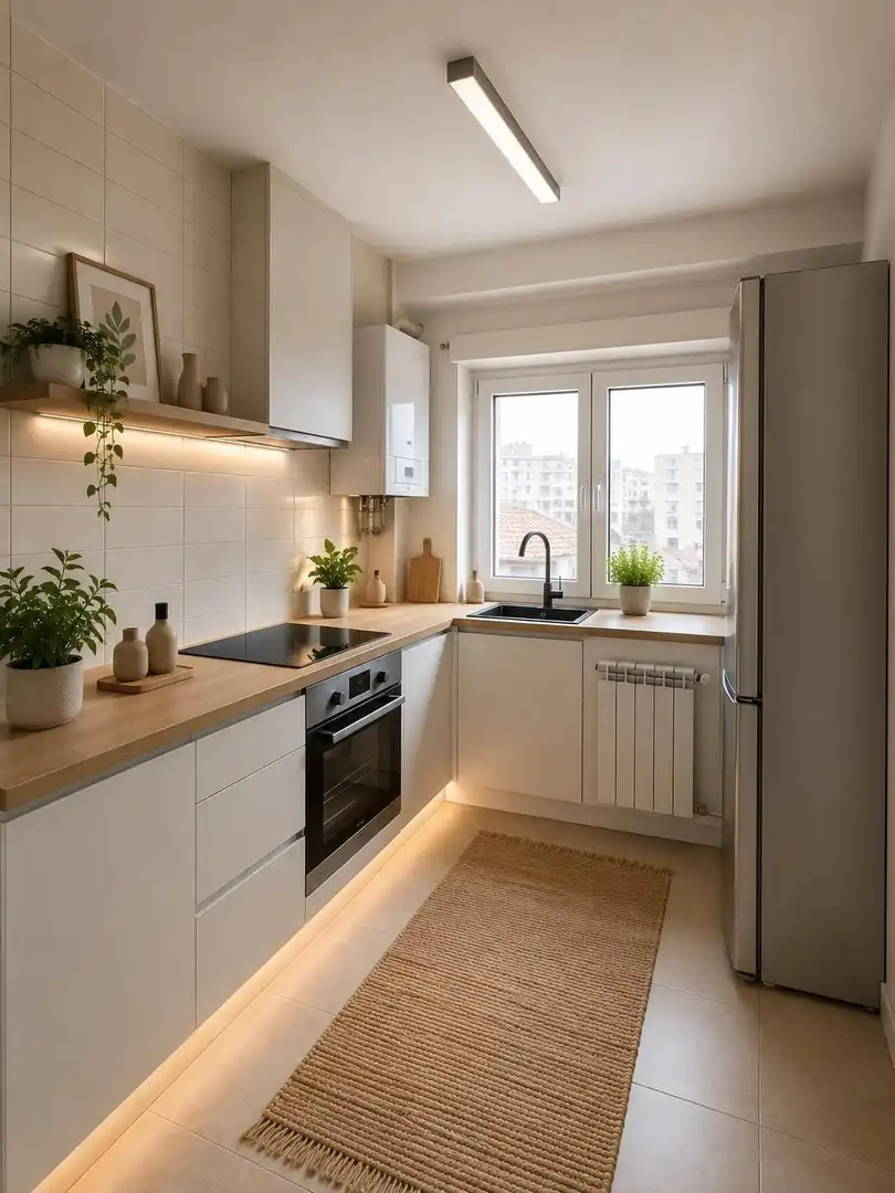 Cocina de Piso en venta en Gijón  con Calefacción, Parquet y Terraza