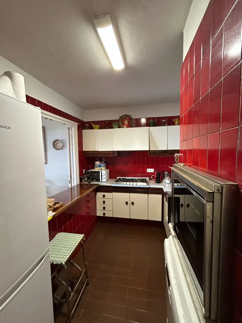 Küche von Wohnung zur Miete in Sant Vicenç de Montalt mit Heizung, Möbliert und Ofen