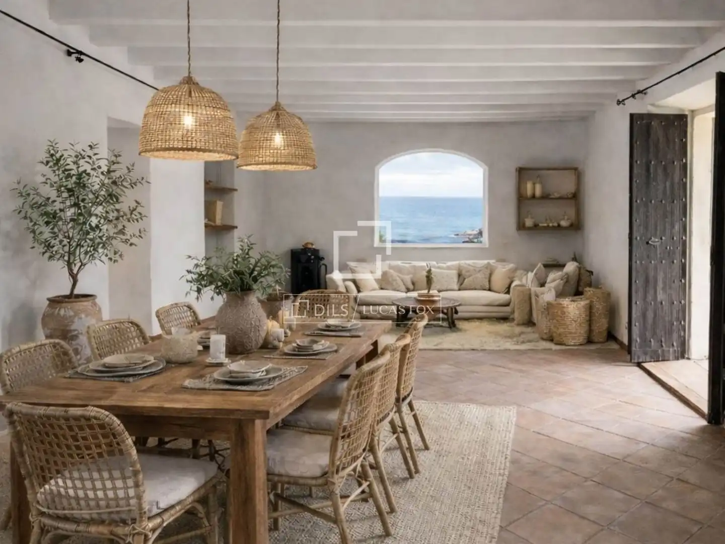Comedor de Finca rústica en venta en Banyalbufar con Jardín privado y Piscina