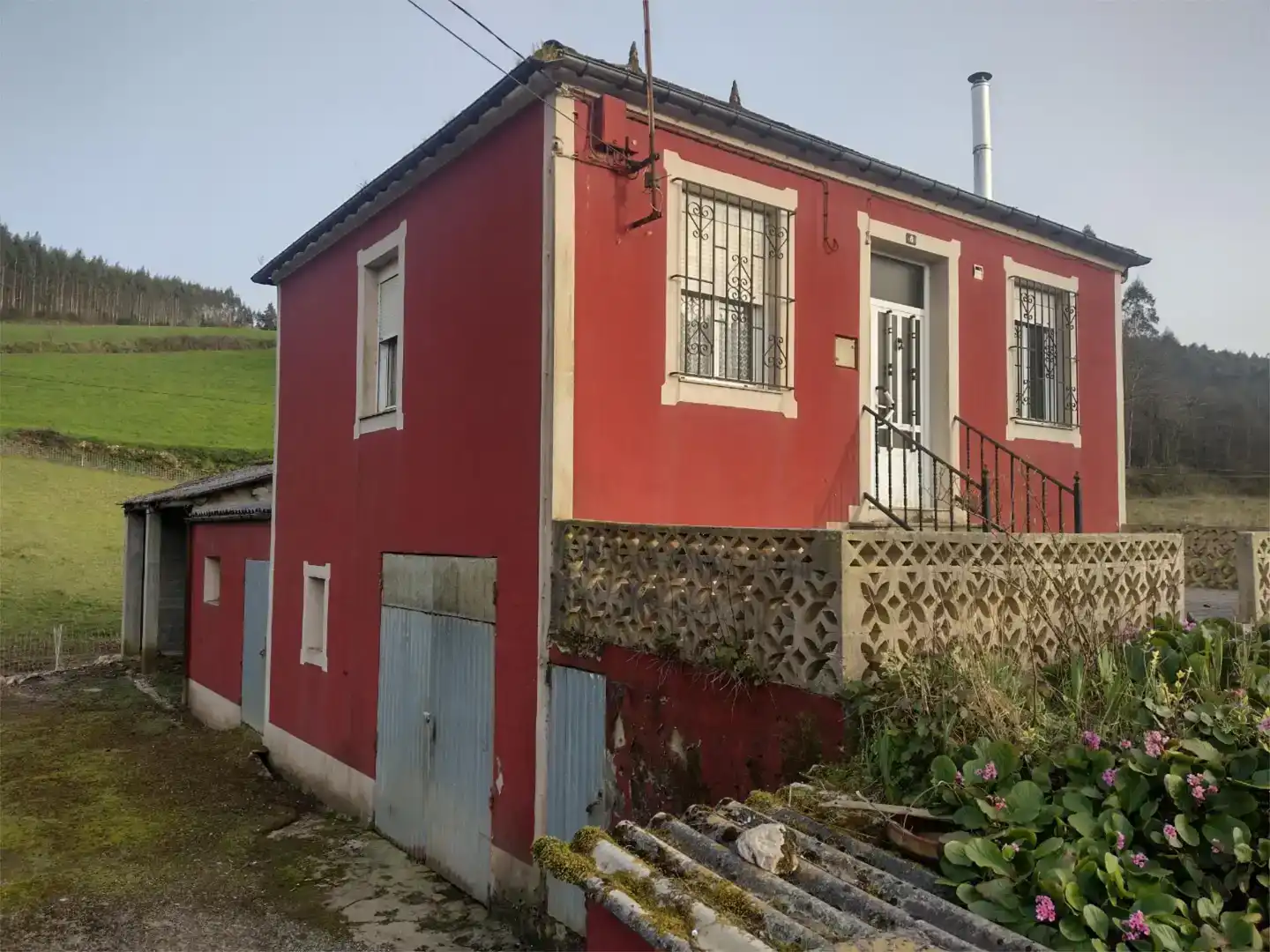 Vista exterior de Casa o xalet en venda en A Pastoriza 