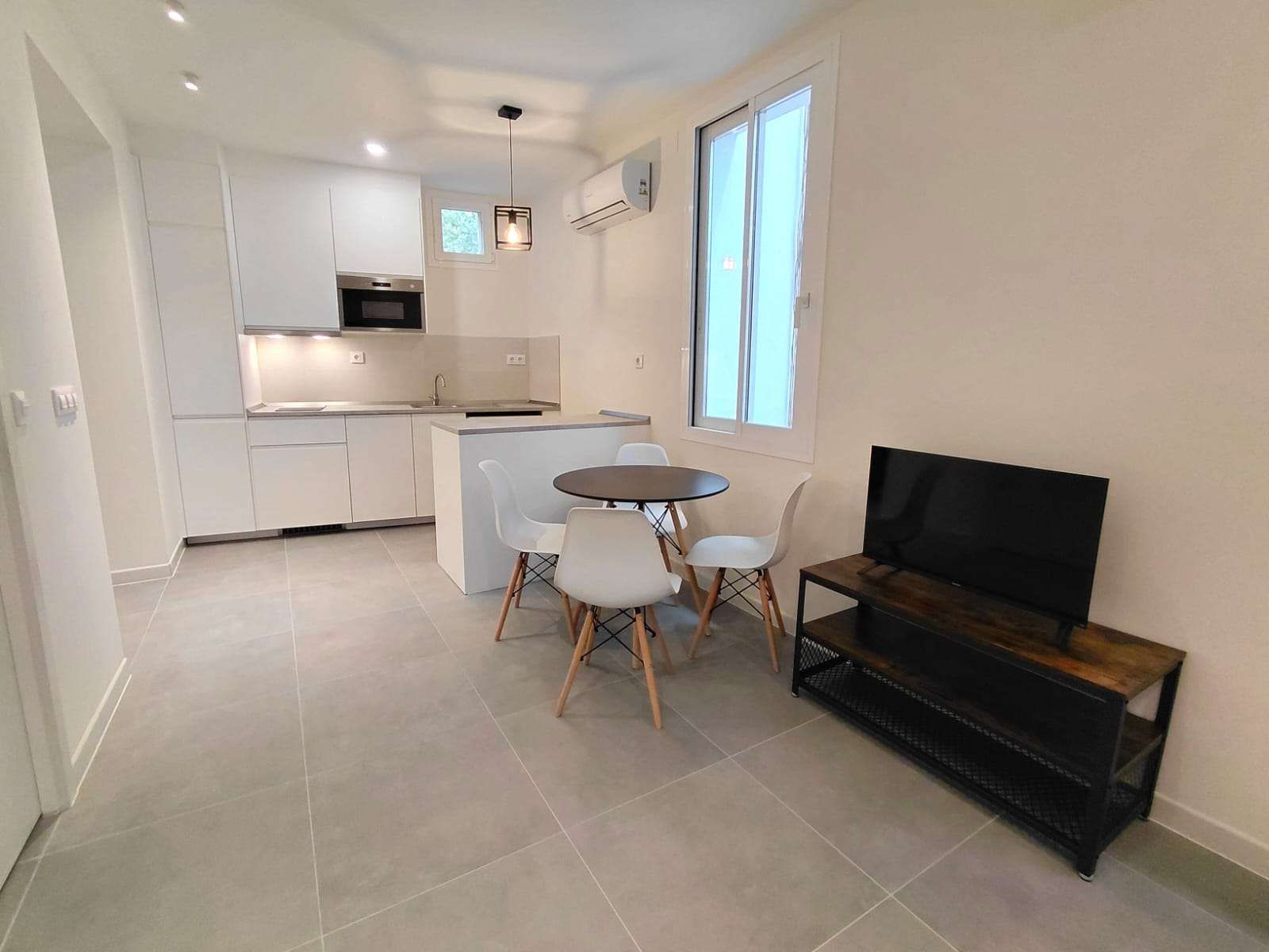 Kitchen of Study to share in  Madrid Capital  with Air Conditioner, Heating and Terrace