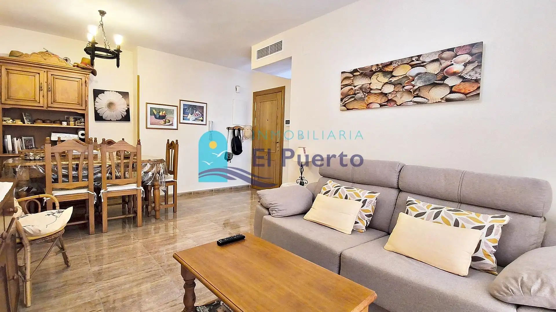 Sala de estar de Apartamento en venta en Mazarrón con Aire acondicionado, Calefacción y Terraza