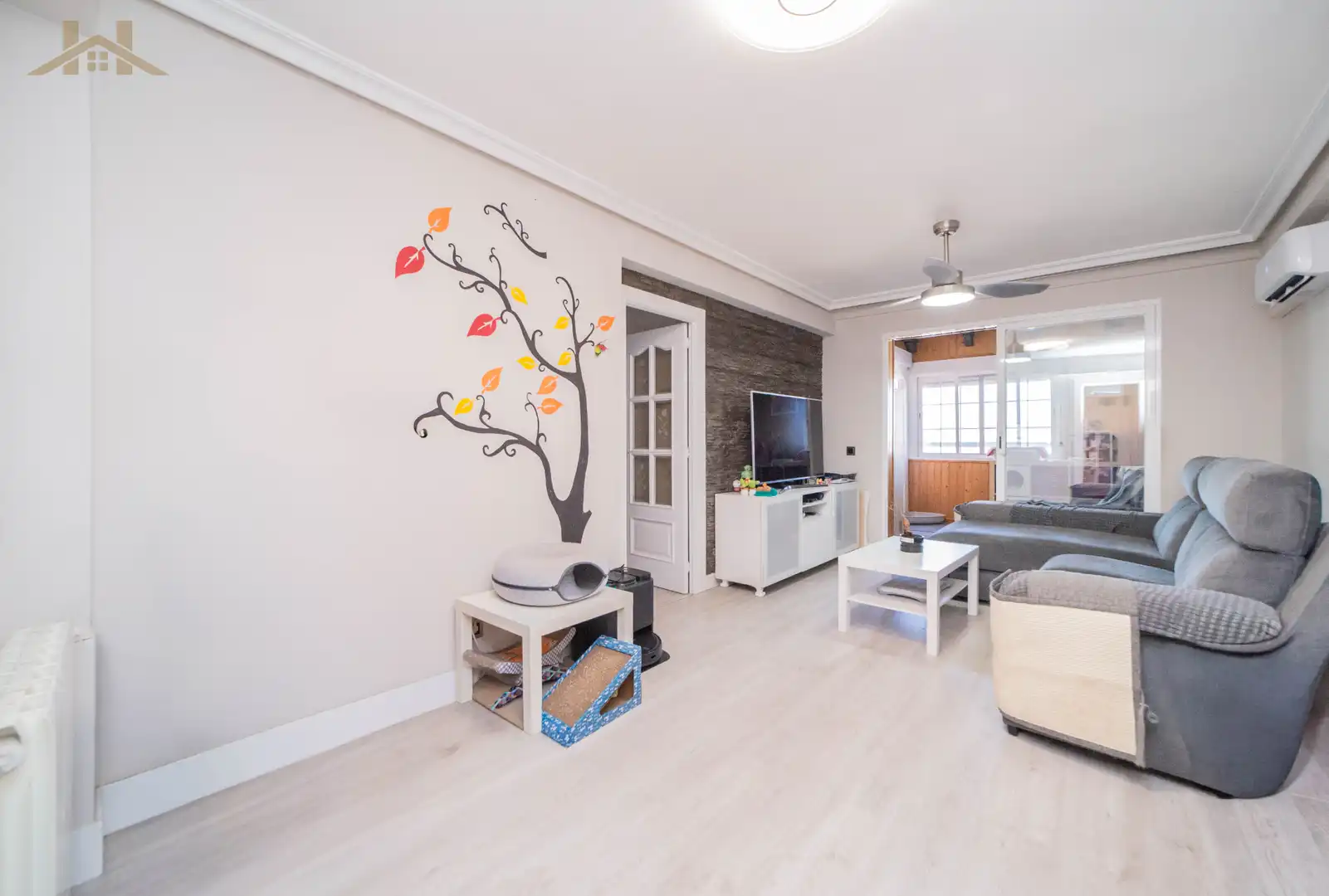 Sala d'estar de Pis en venda en Móstoles amb Aire condicionat, Calefacció i Terrassa