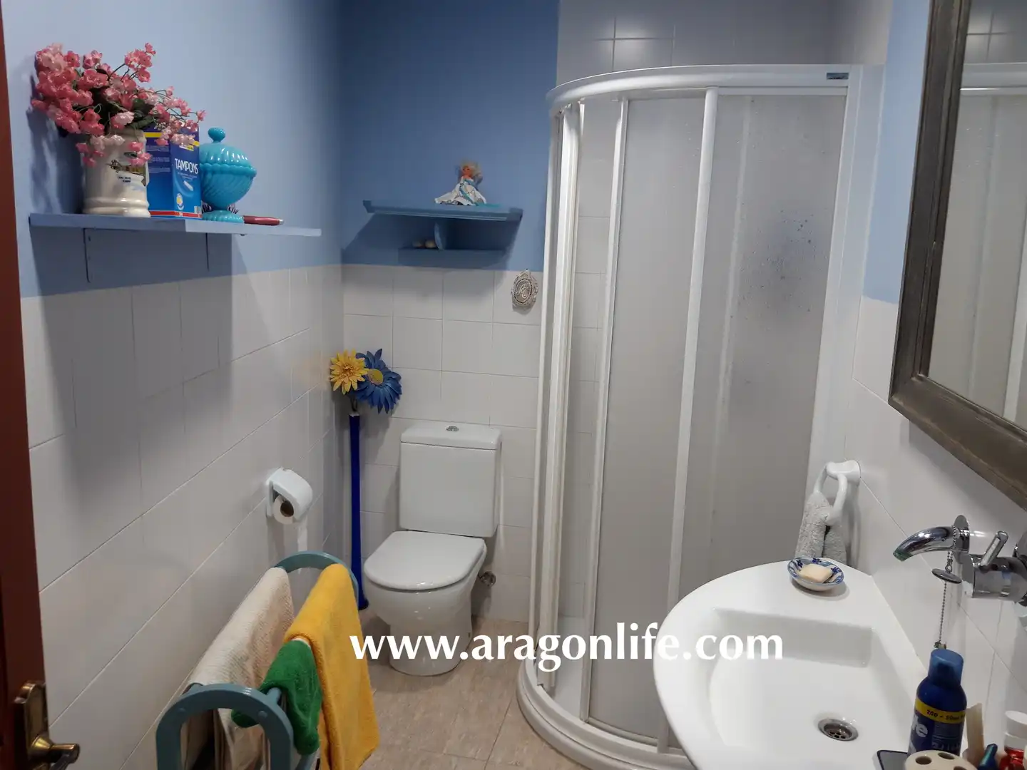 Bathroom of Houses for sale in Maella  with Furnished, Oven and Washing machine