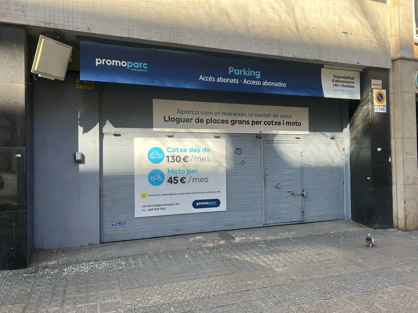 Parking de Garaje de alquiler en Barcelona con Alarma