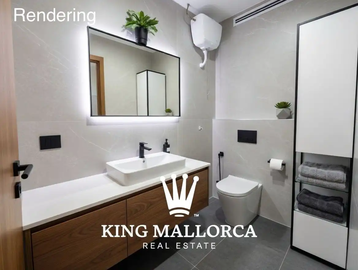 Bathroom of Flat for sale in  Palma de Mallorca  with Air Conditioner, Heating and Terrace