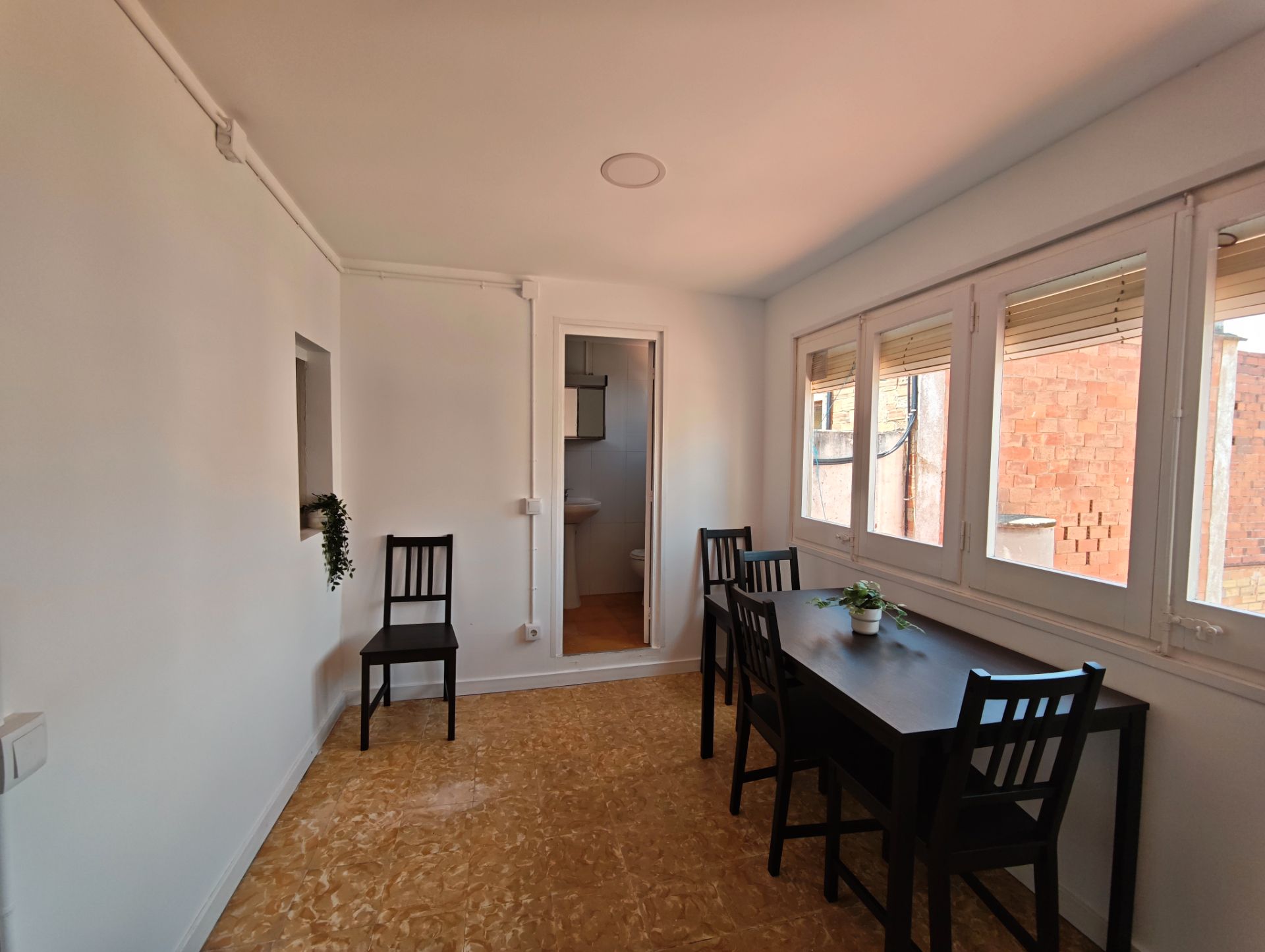 Dining room of Attic to rent in Badalona  with Air Conditioner, Heating and Terrace