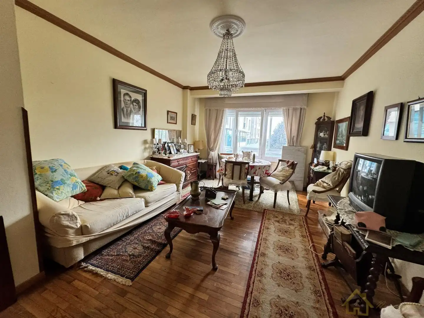 Sala de estar de Piso en venta en Lugo con Calefacción, Parquet y Terraza