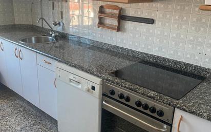 Kitchen of Flat to rent in Ourense Capital   with Heating, Furnished and Washing machine