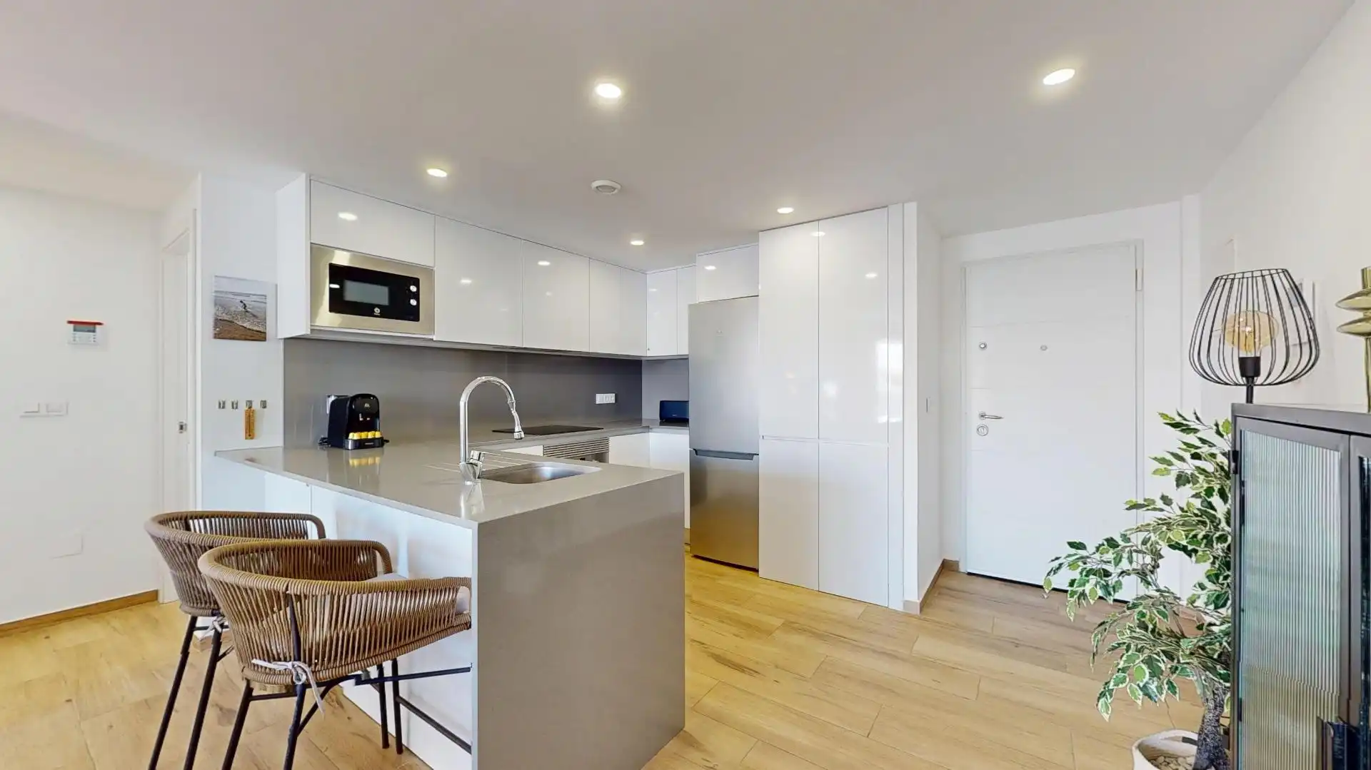 Cuina de Apartament en venda en San Javier amb Aire condicionat, Terrassa i Moblat