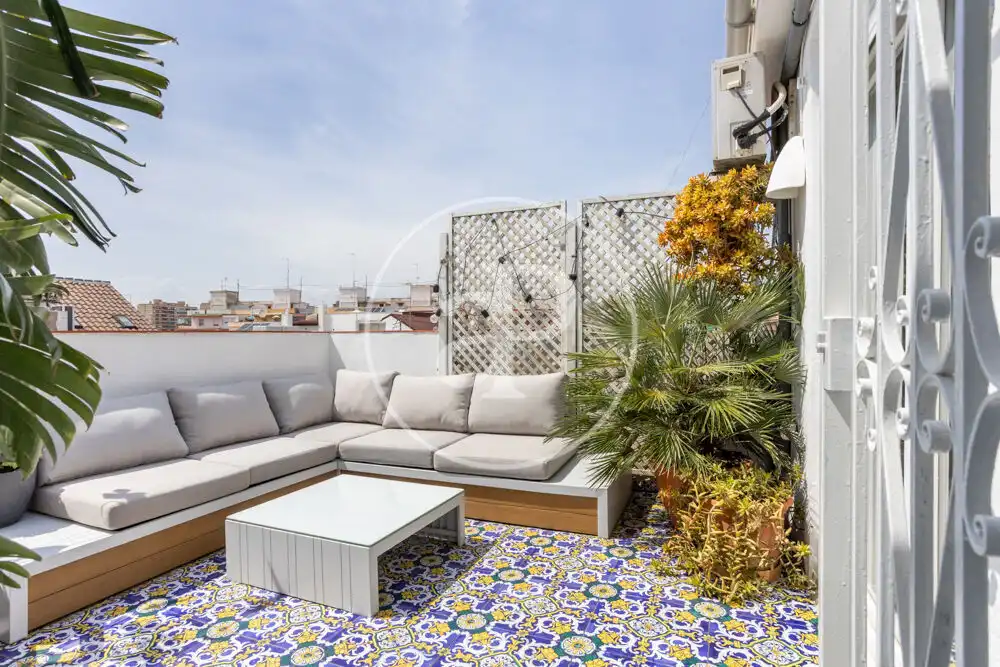 Terrassa de Àtic de lloguer en Valencia amb Aire condicionat, Calefacció i Terrassa