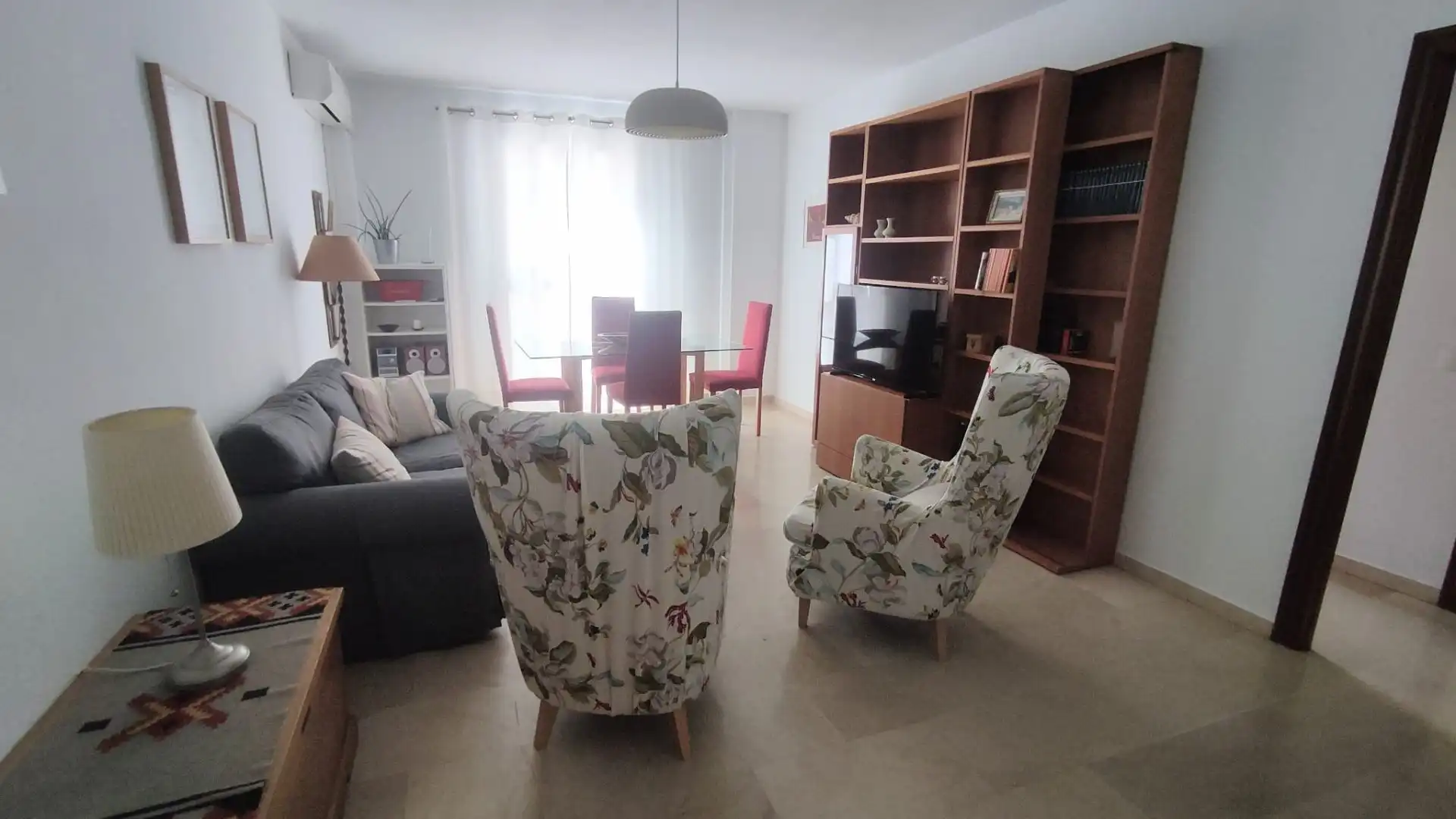 Sala de estar de Piso de alquiler en Málaga con Aire acondicionado, Calefacción y Amueblado