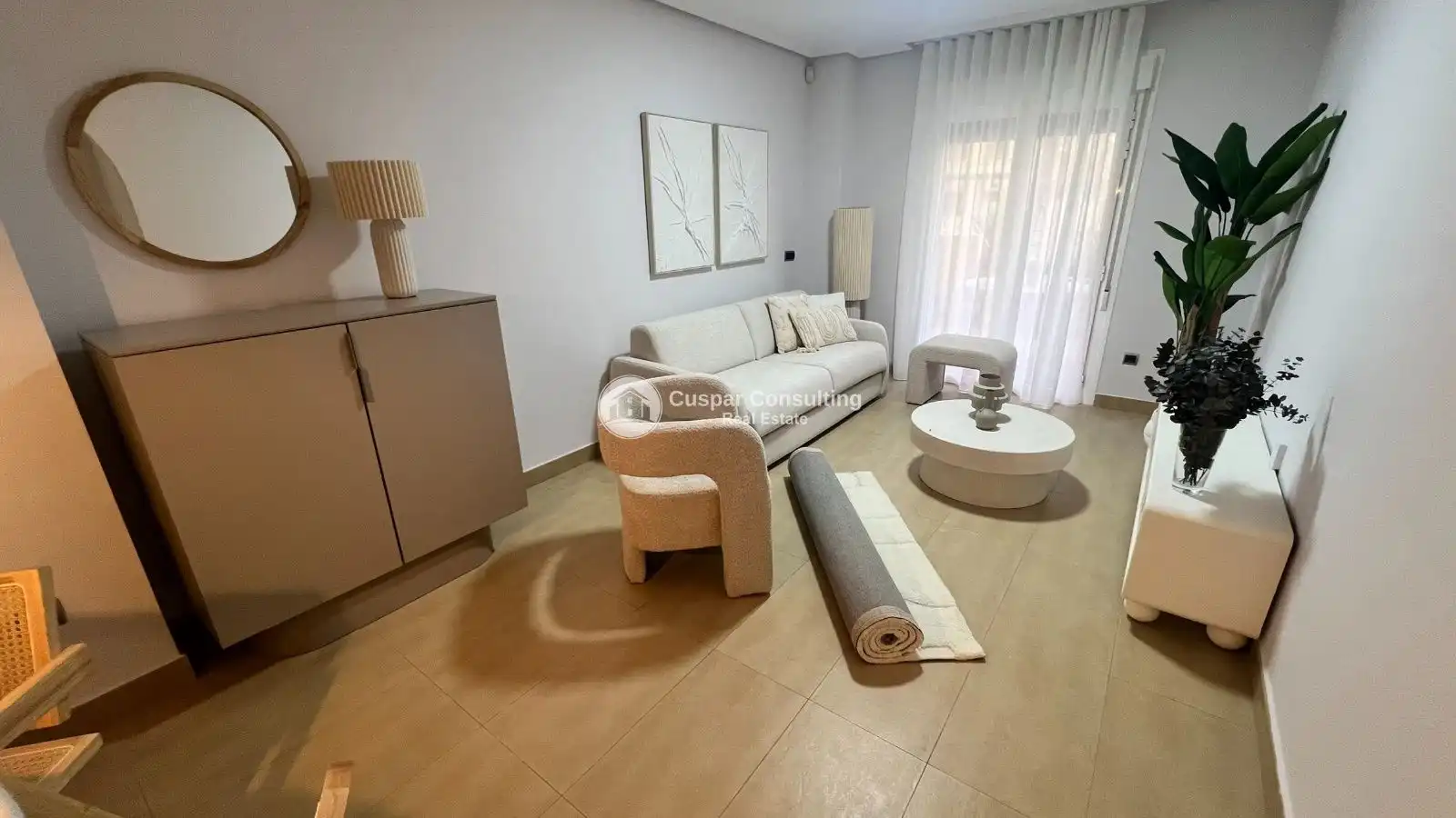 Wohnzimmer von Wohnungen zum Verkauf in Los Alcázares mit Klimaanlage, Heizung und Terrasse