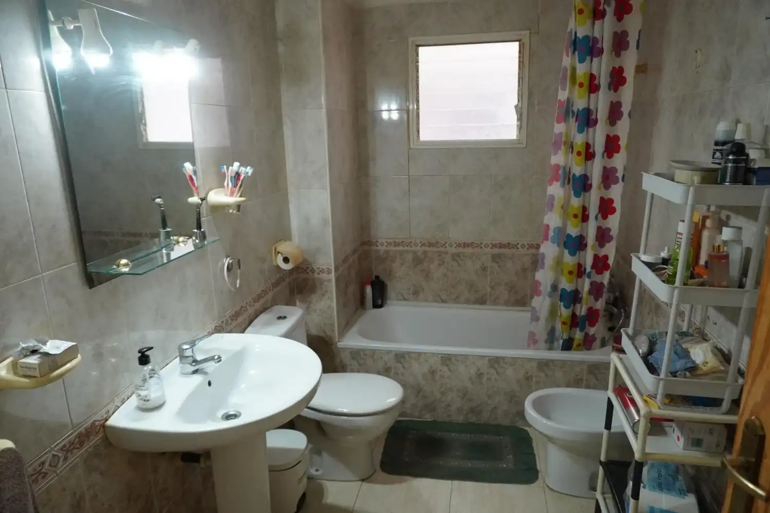 Badezimmer von Wohnung zur Miete in Mazarrón mit Klimaanlage, Terrasse und Möbliert
