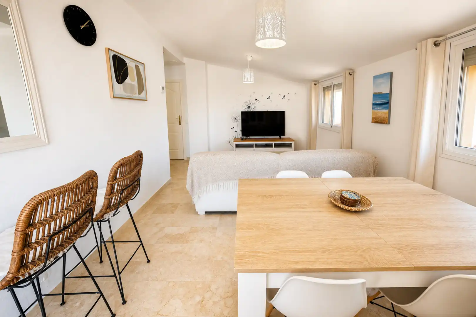 Living room of Attic for sale in Manilva  with Air Conditioner, Terrace and Swimming Pool