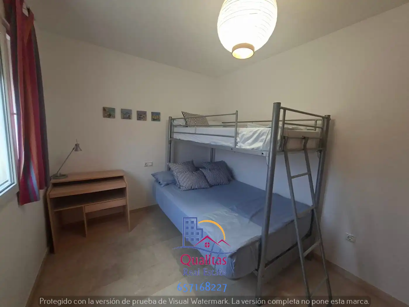 Schlafzimmer von Wohnungen zum Verkauf in Oliva mit Klimaanlage, Heizung und Privatgarten