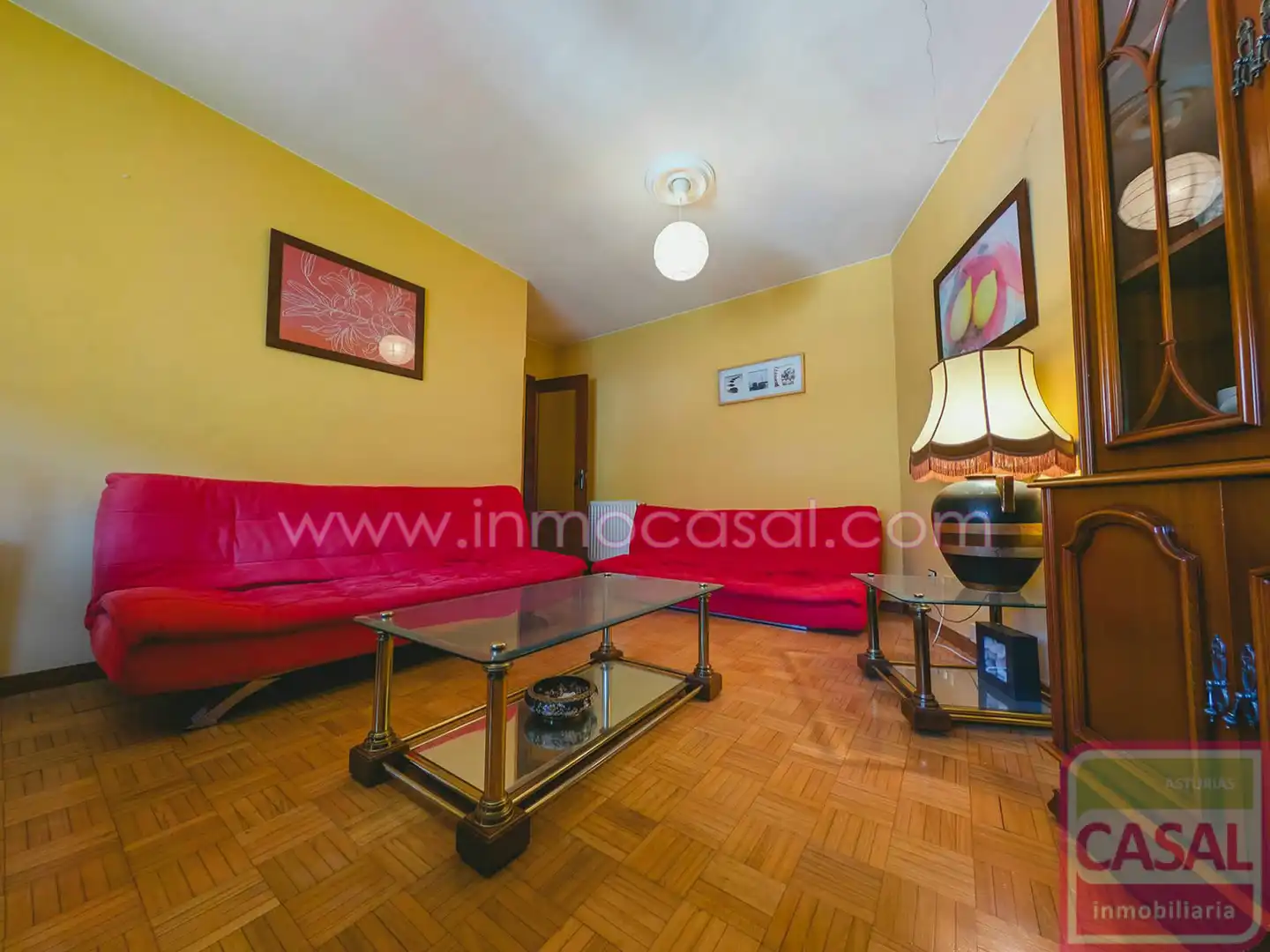 Wohnzimmer von Wohnung zum Verkauf in Aller mit Heizung, Abstellraum und Möbliert