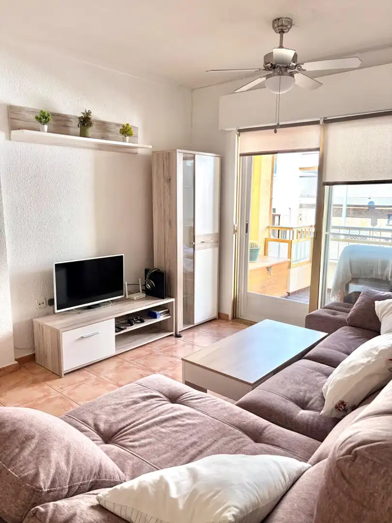 Wohnzimmer von Wohnung zum Verkauf in San Pedro del Pinatar mit Klimaanlage, Terrasse und Möbliert