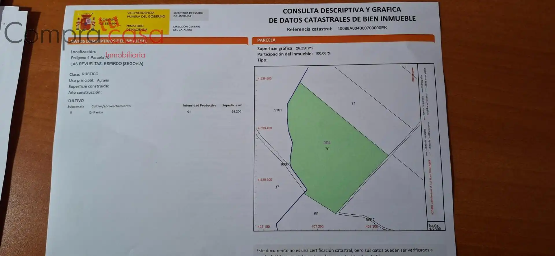 Wohnbaugrundstück zum Verkauf in Polígono POLIGONO 4 PARCELA 70 LAS REVUE, imagen 2