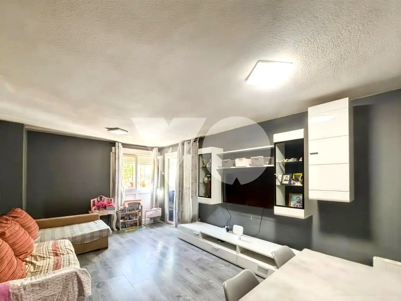 Sala de estar de Planta baja en venta en  Madrid Capital con Calefacción, Terraza y Amueblado