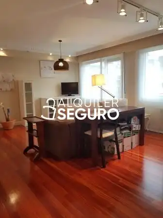 Wohnzimmer von Wohnung zur Miete in Bilbao  mit Heizung, Terrasse und Möbliert