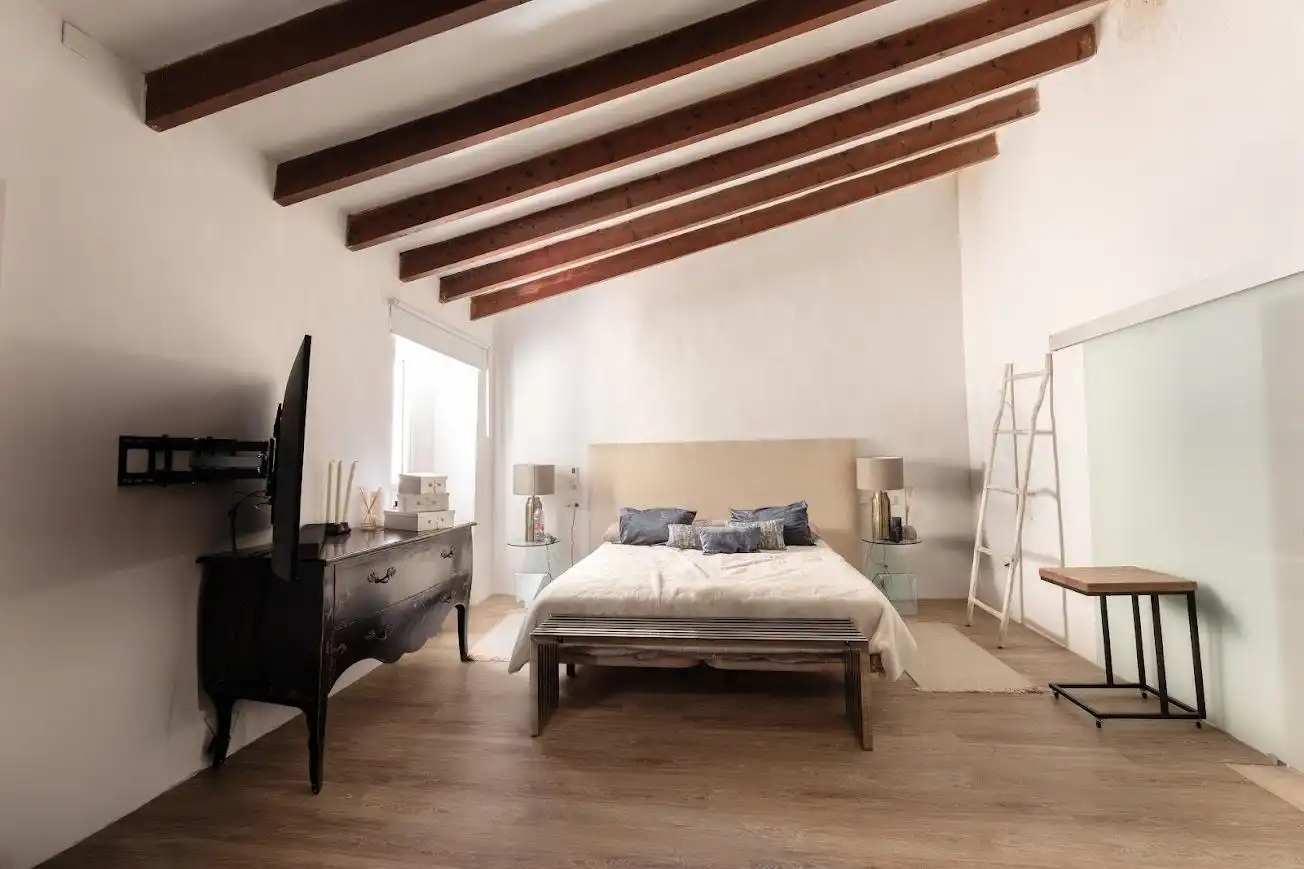 Bedroom of Houses for sale in Sant Joan  with Air Conditioner, Heating and Private garden