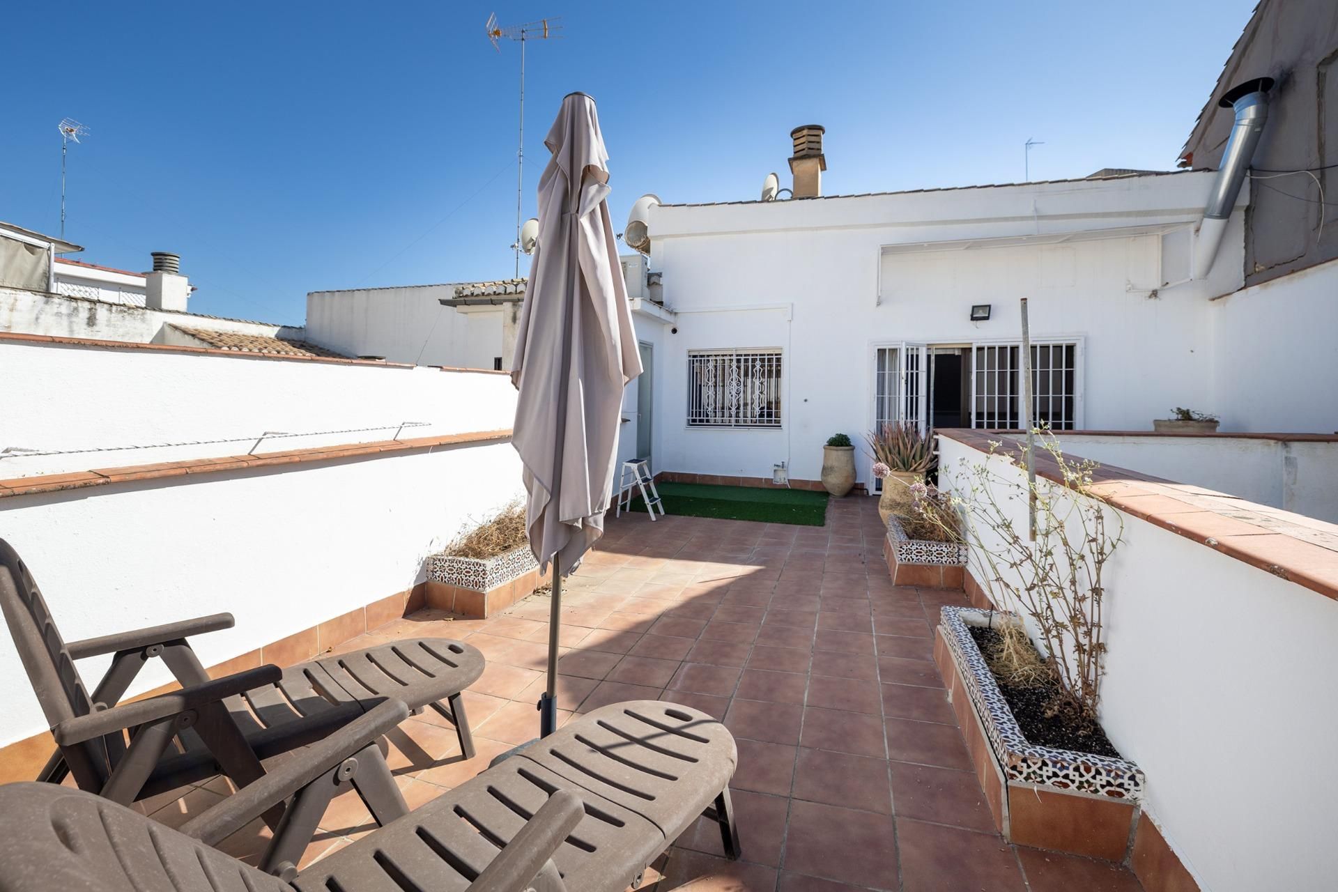 Terrace of Study for sale in  Granada Capital  with Heating, Parquet flooring and Terrace