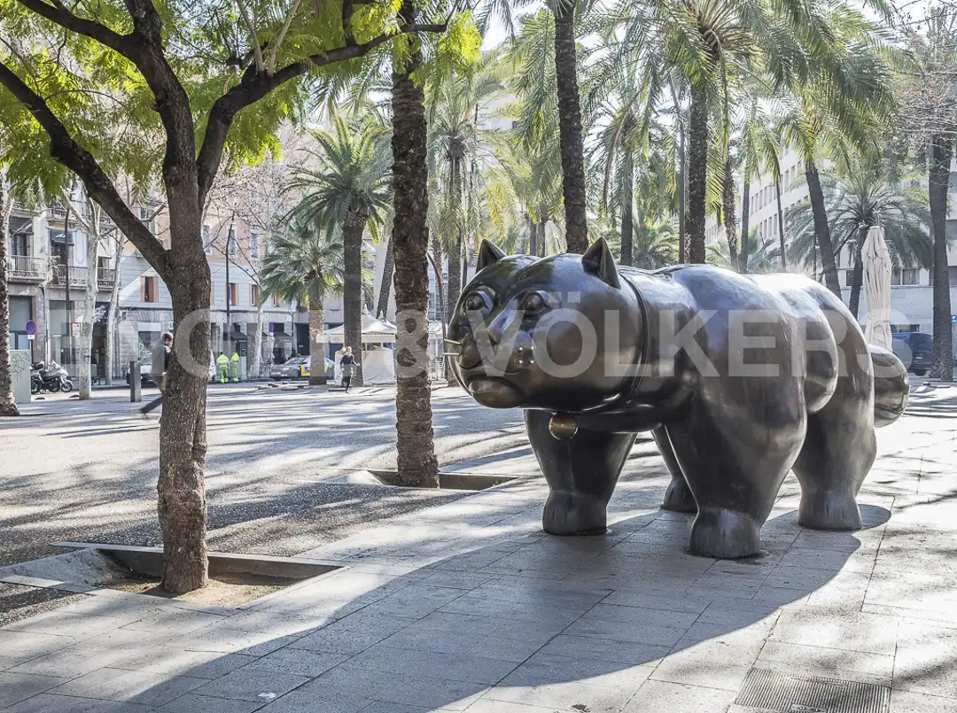 Exterior view of Flat for rent in Barcelona  with Air Conditioner, Heating and Furnished
