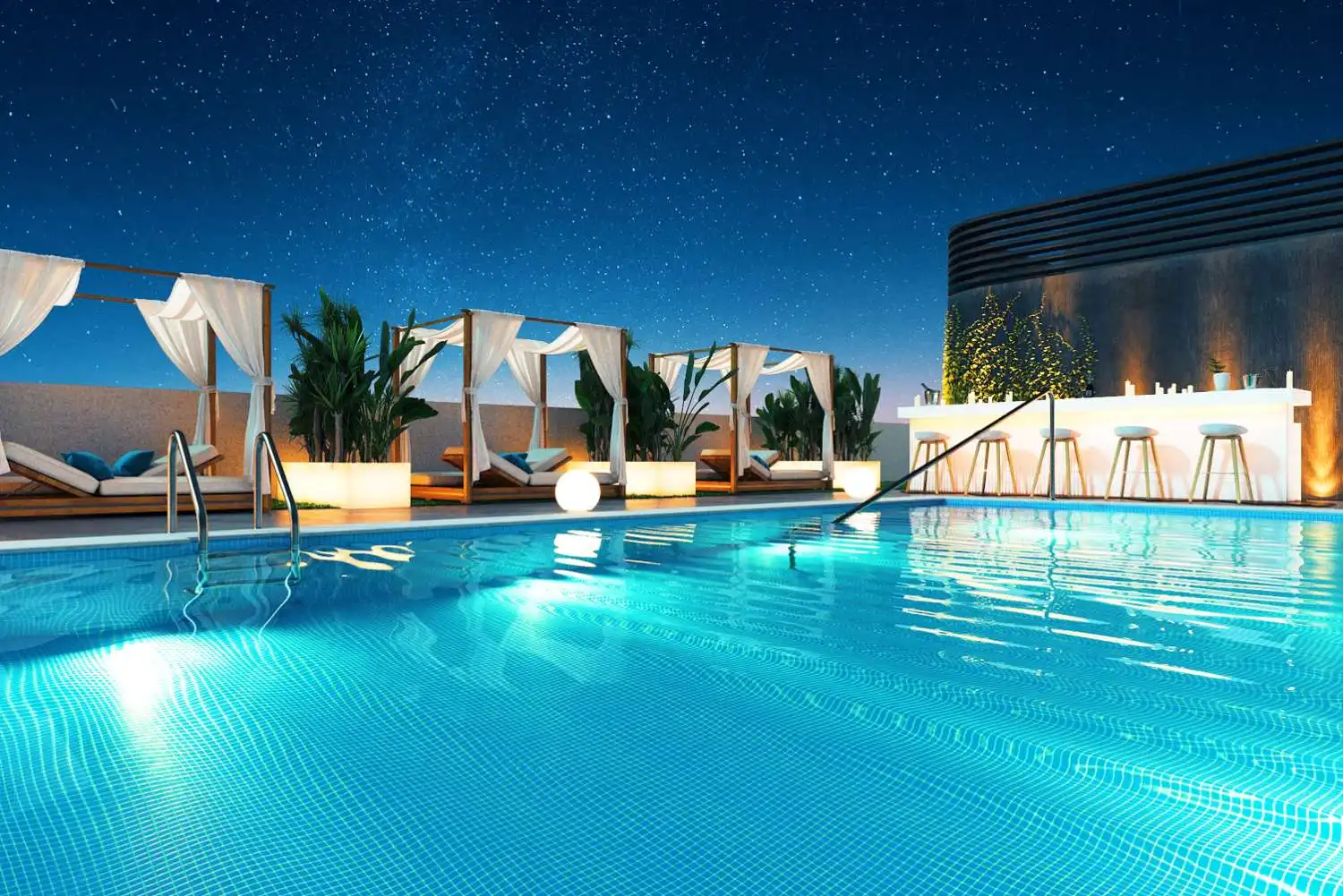 Piscina de Pis de lloguer en Málaga amb Aire condicionat, Piscina i Moblat