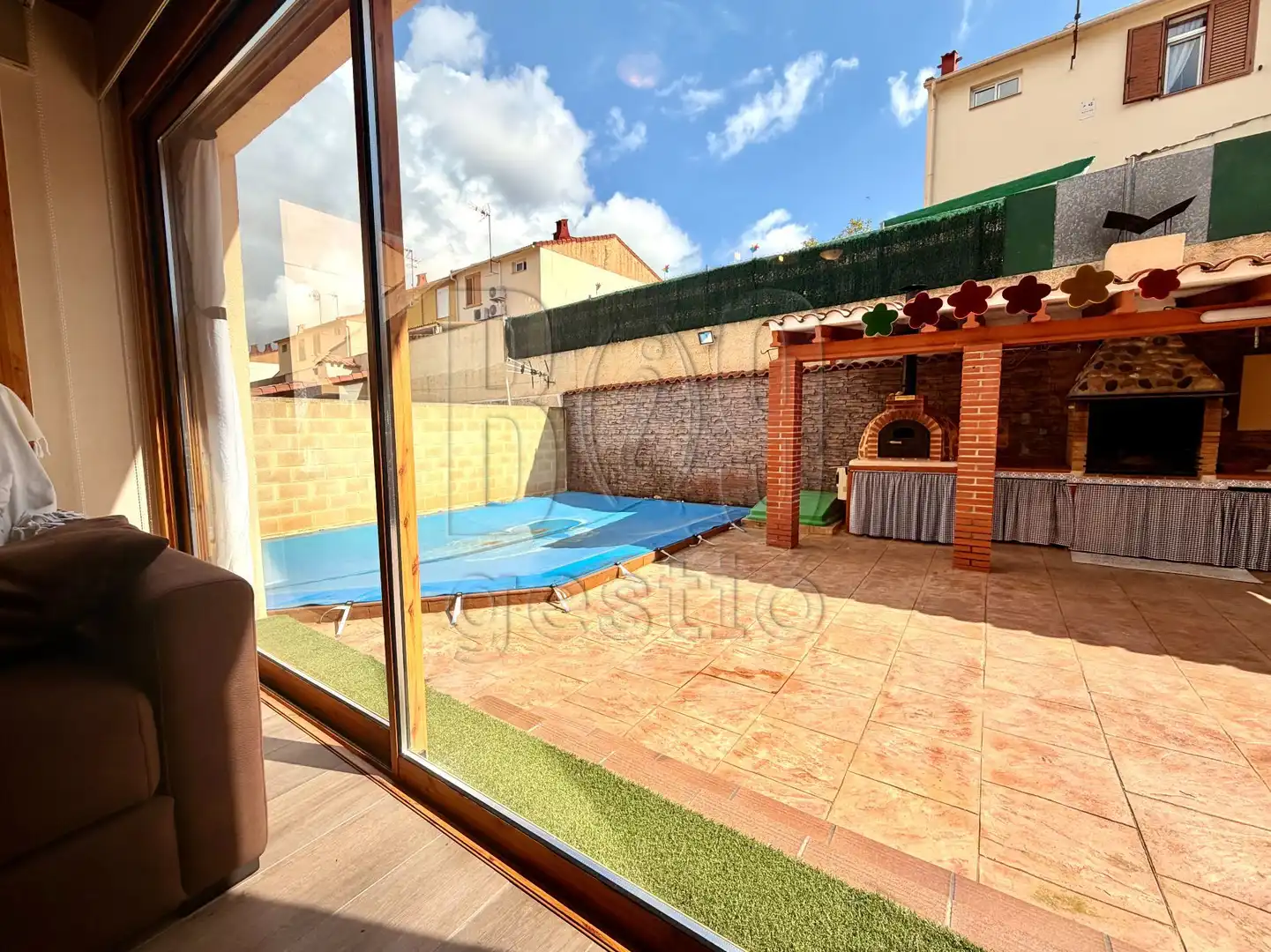 Swimming pool of Detached homes for sale in Els Pallaresos  with Air Conditioner, Heating and Private garden