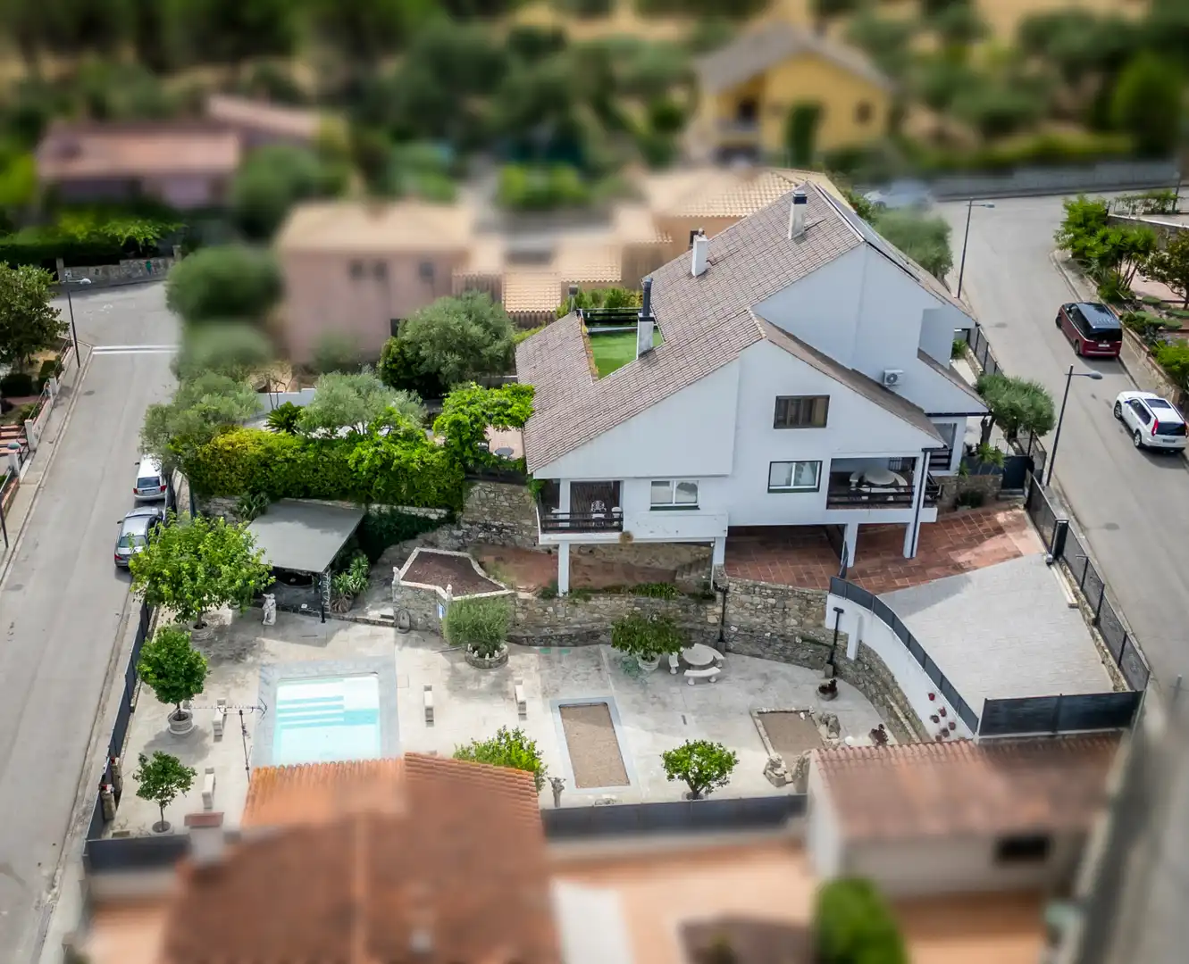 Außenansicht von Haus oder Chalet zum Verkauf in Agullana mit Klimaanlage, Heizung und Privatgarten