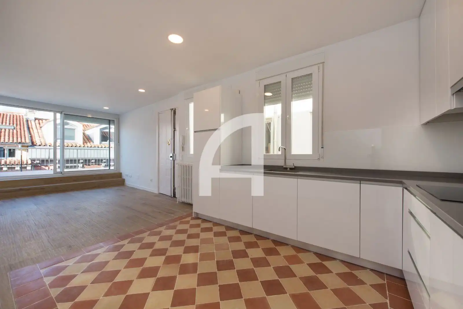 Kitchen of Attic for rent in Madrid  with Air Conditioner, Heating and Terrace