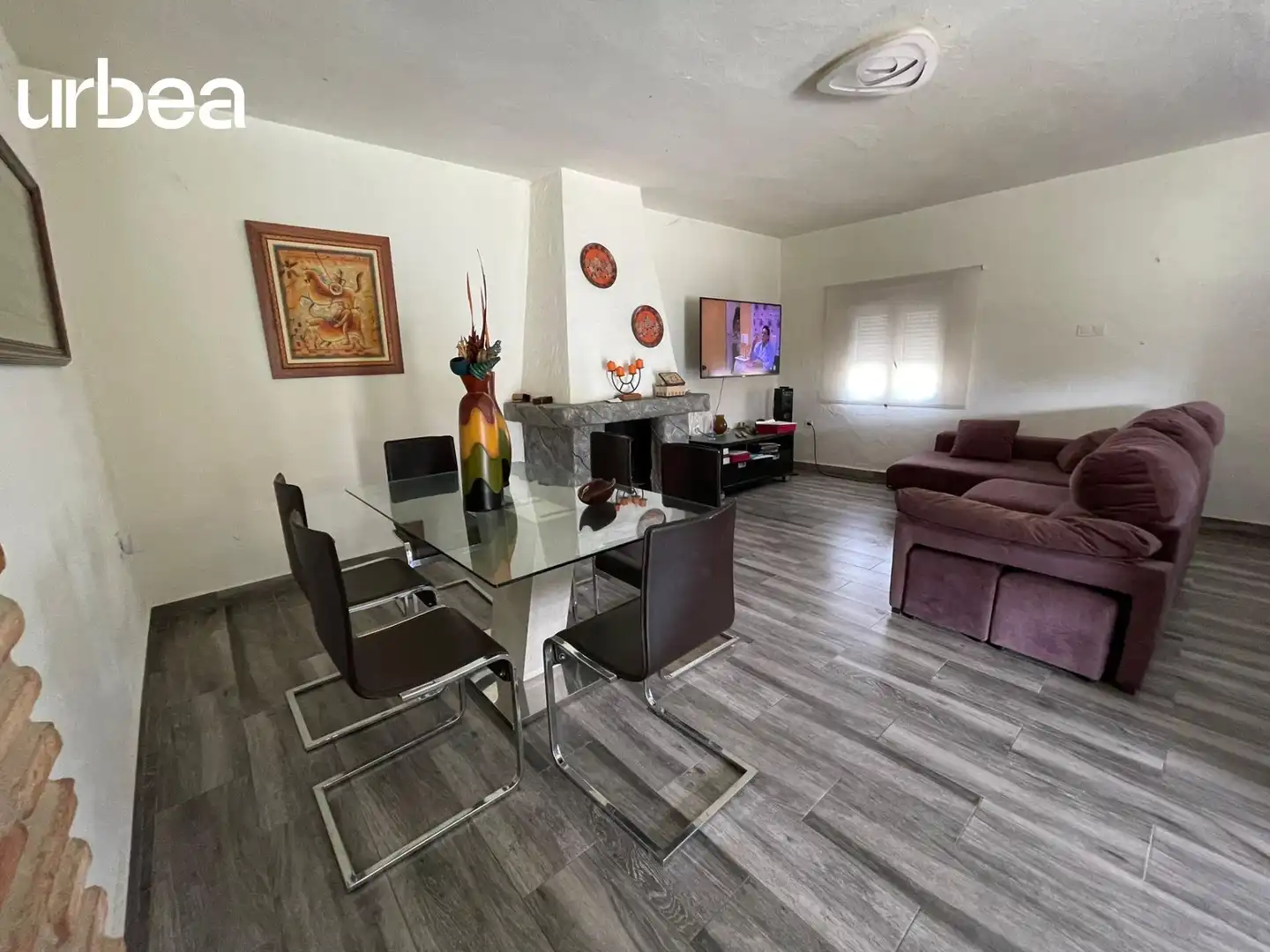 Sala de estar de Finca rústica de alquiler en Málaga con Calefacción, Jardín privado y Terraza