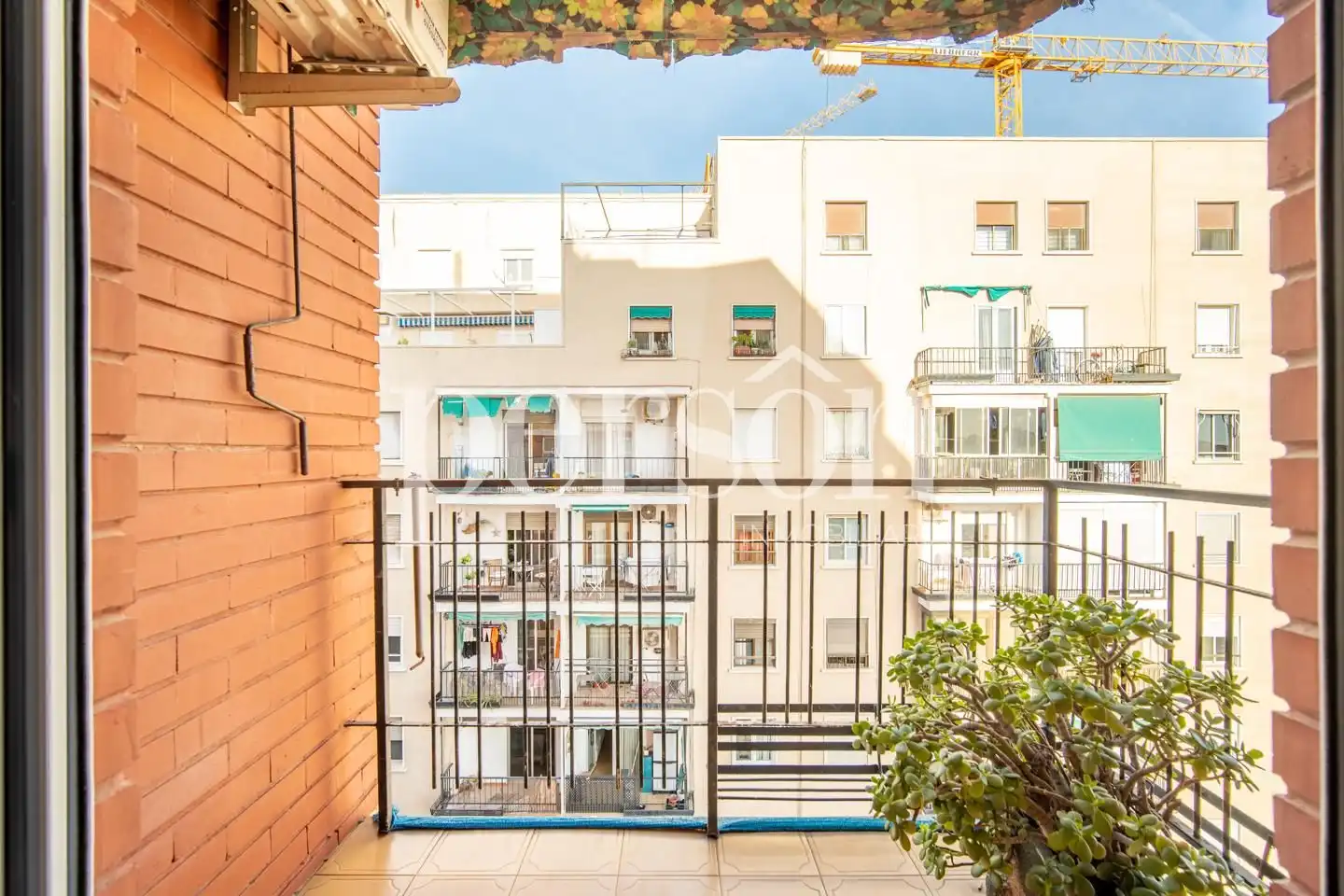 Balcony of Flat for sale in Valencia  with Air Conditioner, Private garden and Furnished