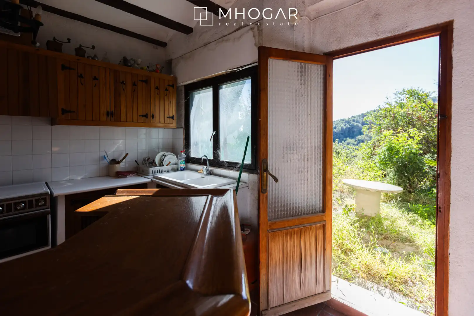 Cocina de Finca rústica en venta en La Vall de Laguar con Jardín privado, Terraza y Balcón