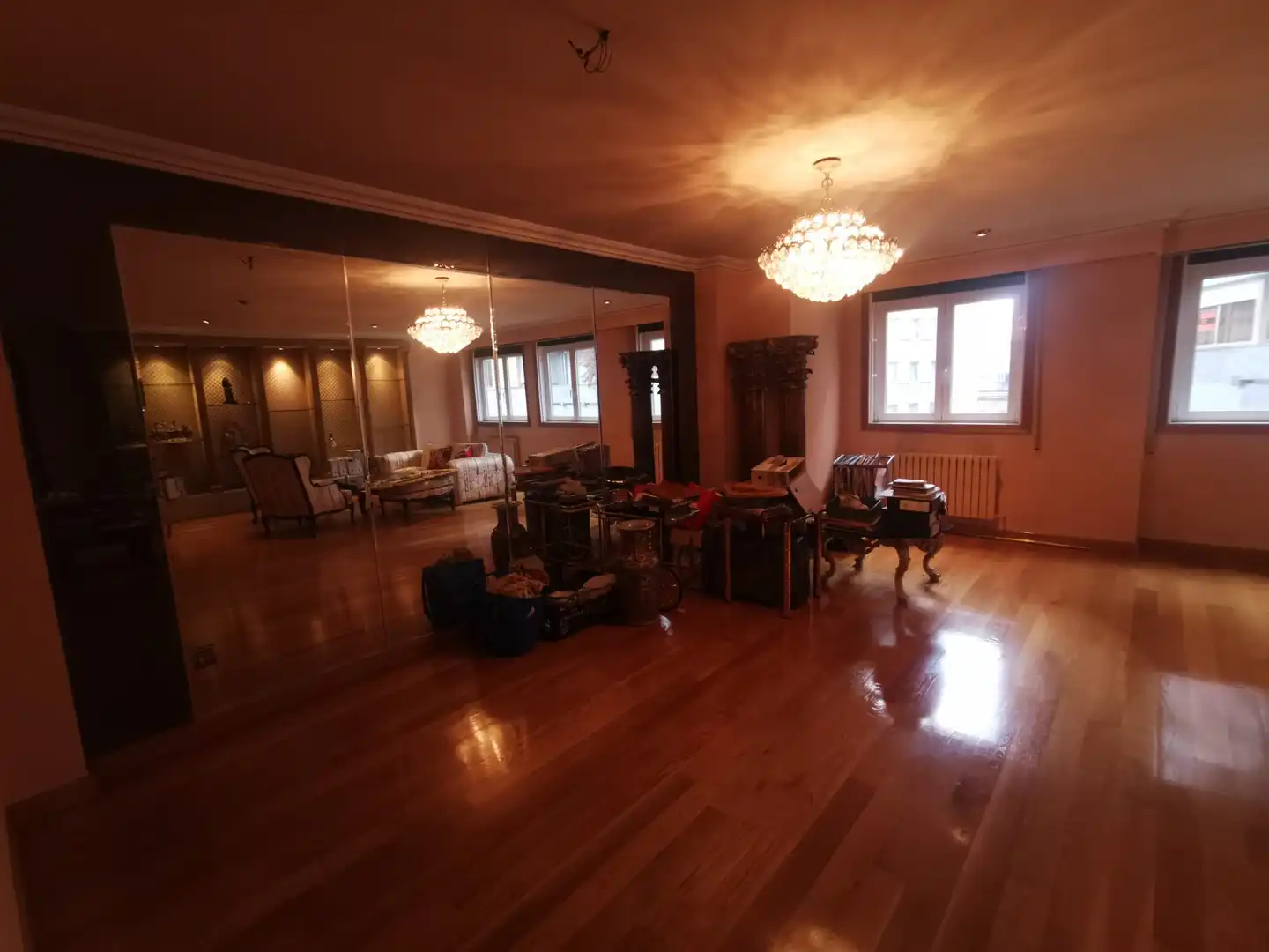 Sala de estar de Dúplex en venta en Ourense Capital  con Calefacción, Parquet y Horno