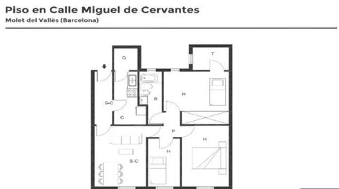 Foto 2 de Pis en venda a Miguel de Cervantes, Plana Lledó, Mollet del Vallès