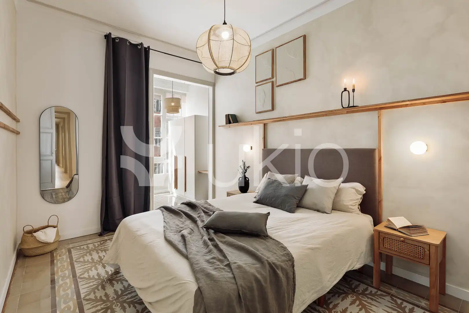 Habitación de Apartamento de alquiler en Barcelona con Aire acondicionado, Calefacción y Amueblado