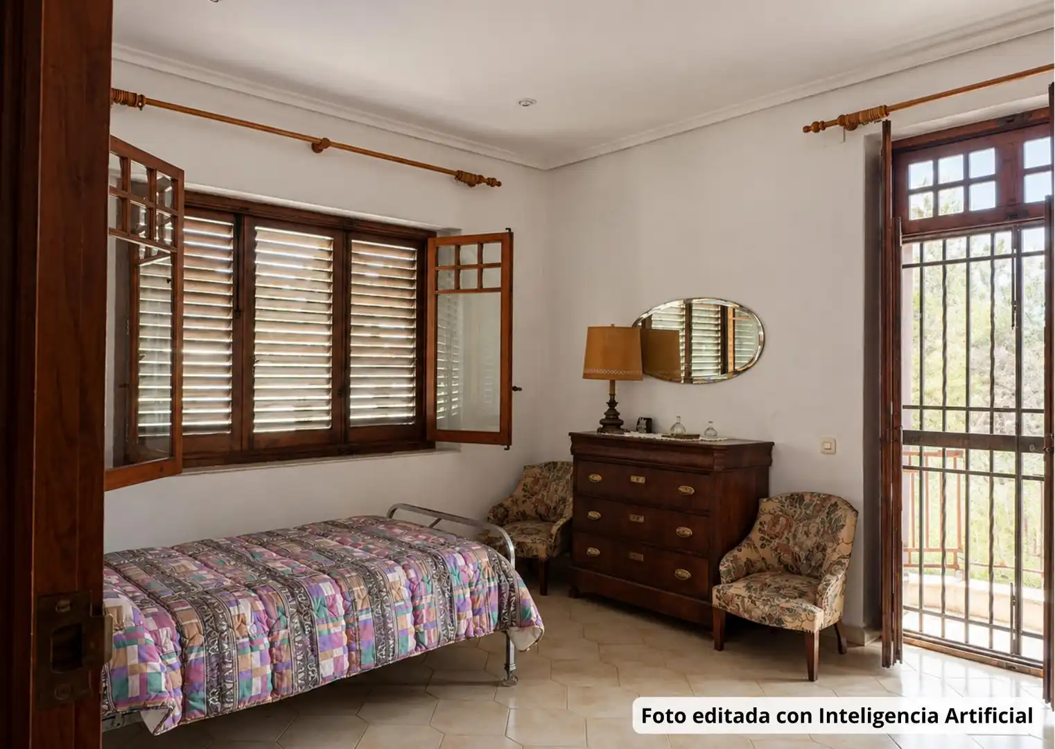 Dormitori de Casa o xalet en venda en Godella amb Jardí privat, Terrassa i Balcó