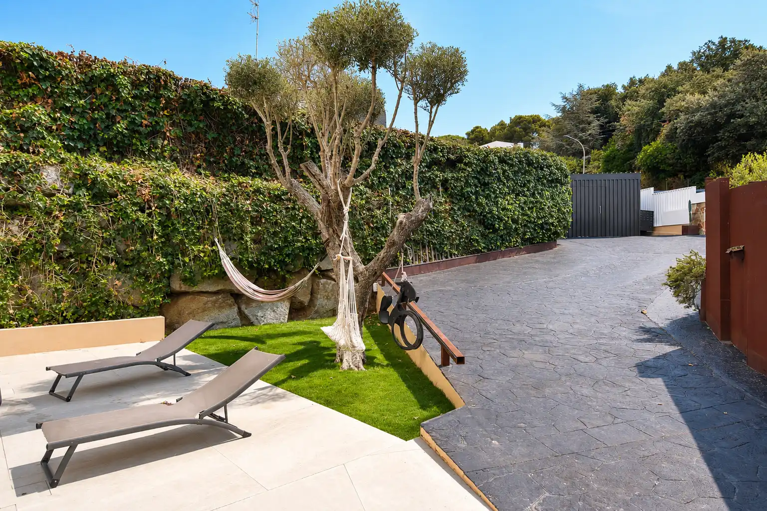 Terrassa de Casa adosada en venda en Sant Vicenç de Montalt amb Calefacció, Jardí privat i Parquet