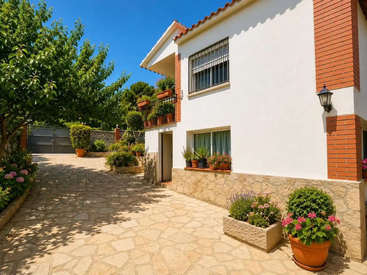 Vista exterior de Casa o xalet en venda en Esparreguera amb Calefacció, Jardí privat i Terrassa